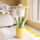 初见家居郁金香沙发边几创意茶几柜客厅艺术感小角几