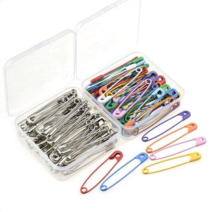 加厚型高强度彩色别针 安全别针 通用别针大号小号 曲别针 回形针
