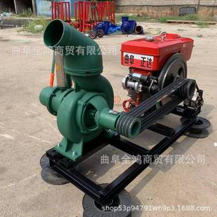 柴油大流量排水泵出水量600立方污水泵移动工程抽水机