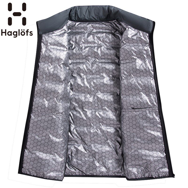 HAGLOFS羽绒马甲男士石墨烯春秋保暖坎肩大码背心轻薄情侣外套