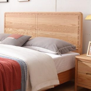 FAS级红橡木实木床1.2米单人床一米五八135CM宽 气压储物双人床