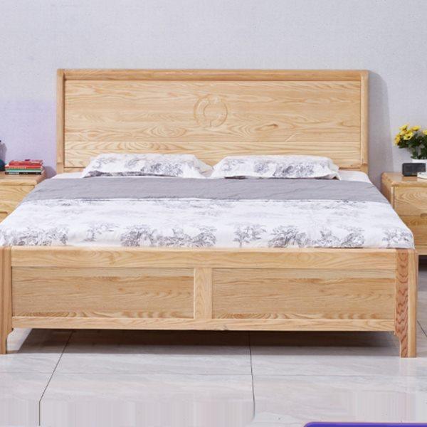 北欧白蜡木实木床1米8双人主卧大床现代简约单人家用原木风储物床,住宅家具,实木床,淘宝优惠券,粉丝福利购,淘宝优惠卷