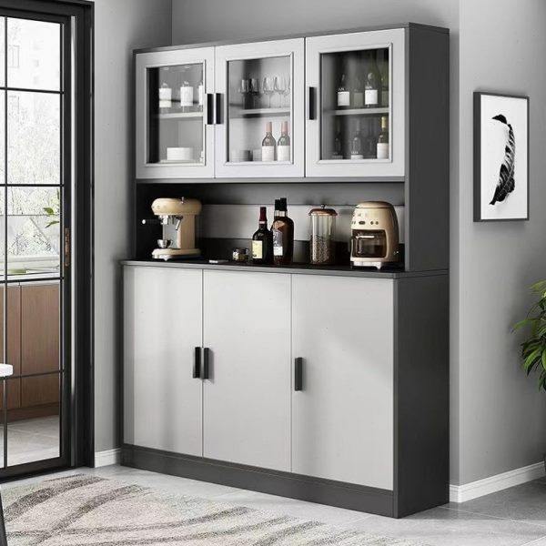 餐边柜储物柜大容量柜子酒柜家用型玻璃橱柜现代简约靠墙家用碗柜,商业/办公家具,办公储物柜,淘宝优惠券,粉丝福利购,淘宝优惠卷