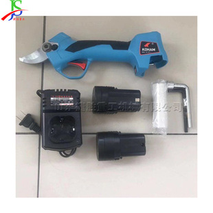 进口果树修枝剪 紫薇花树锂电池充电剪刀 葡萄藤枝电动修理剪刀