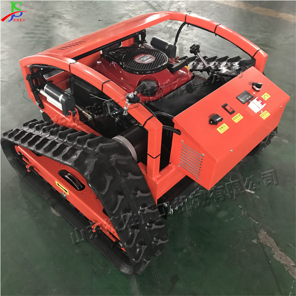 Mini crawler lawn mower遥控履带式割草机 小型智能果园除草机