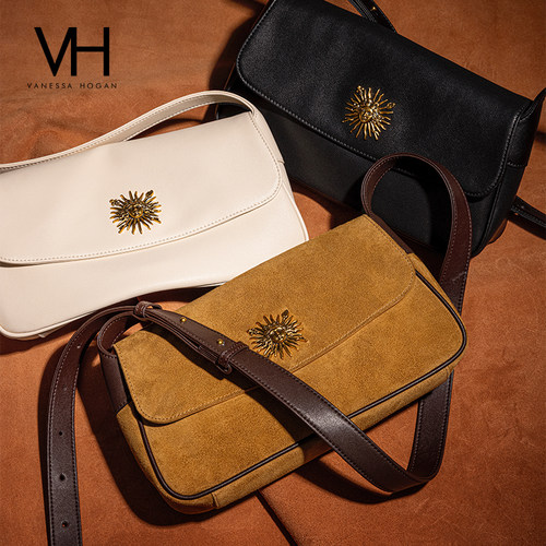 VH女包茵然可颂小包休闲百搭夏季新款真皮小众高级感腋下单肩包包