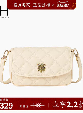 VH女包茵然系列姆士软包经典太阳神菱格设计单肩包潮流精致斜挎包