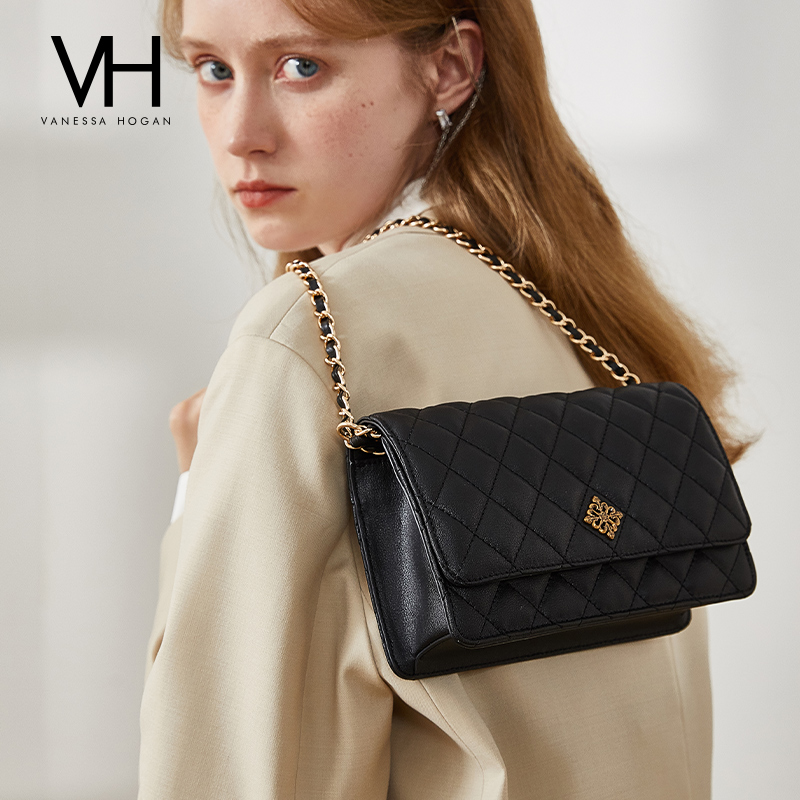 VH女包繁华系列极光菱格包高级感链条手机包小香风单肩斜挎包包