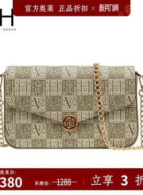 VH女包山茶花信封包小众高级感包包老花链条小方包百搭单肩斜挎包