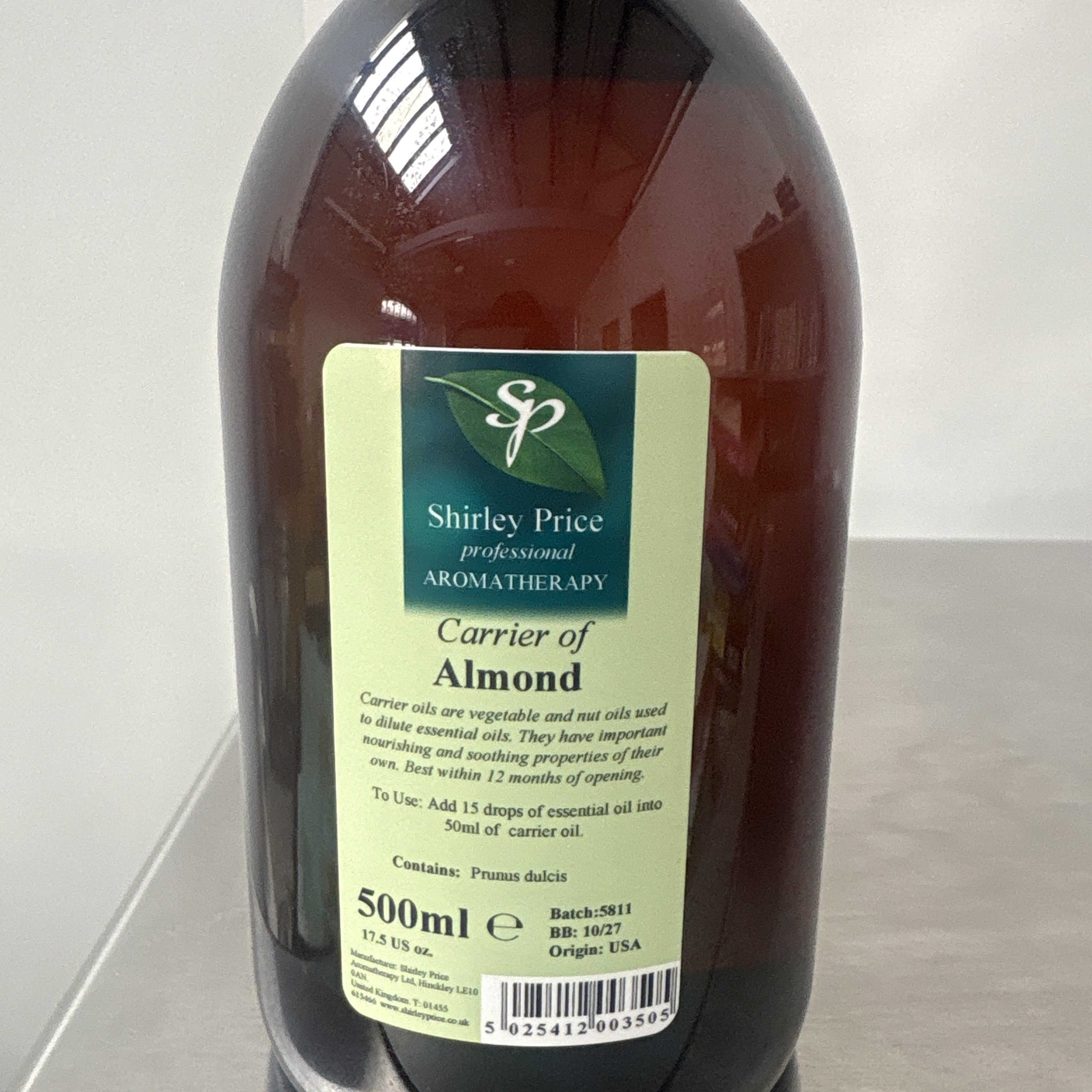 英国SP杏仁基础油500ML