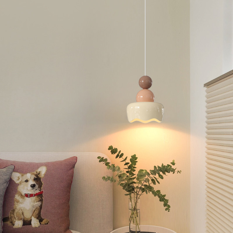 铭琢奶油风法式床头小吊灯吧台吊线灯全光谱护眼级感灯具儿童房,家装灯饰光源,床头/玄关/吧台/过道吊灯,淘宝优惠券,粉丝福利购,淘宝优惠卷