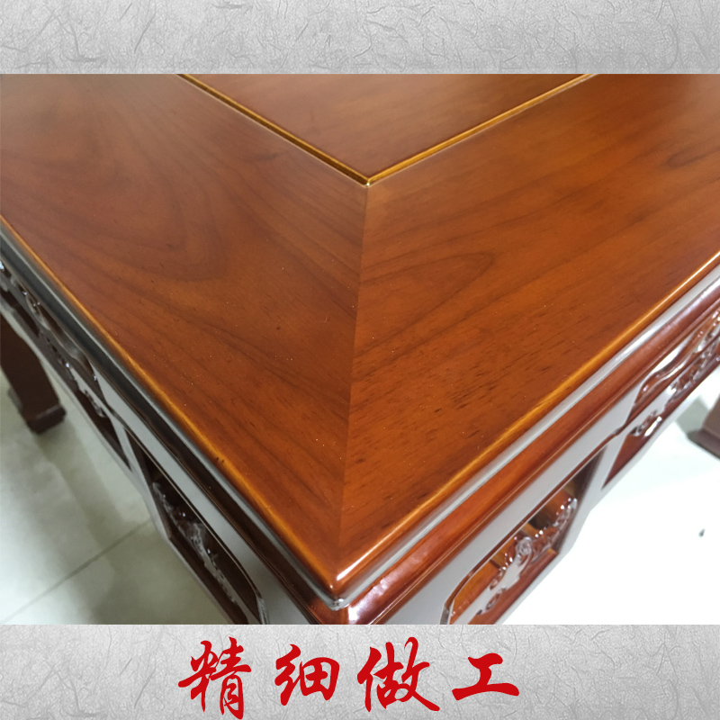 徽派象鼻八仙桌实木中堂六件四件老式柜子条案几家用明清仿古