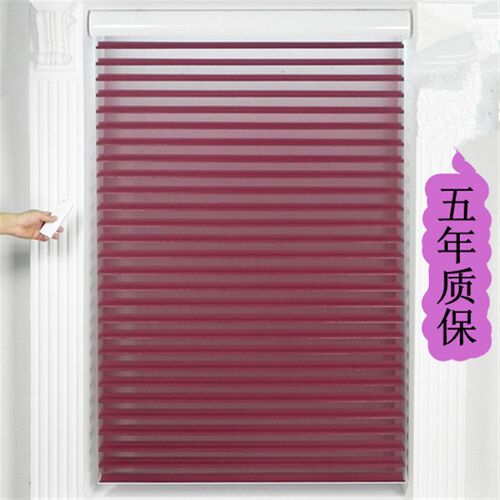 电动香格里拉帘柔纱帘百叶卷帘帘遮光卧室客厅浴室洗手间防水