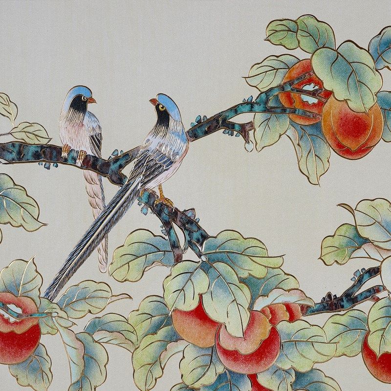 事事如意铜雕画入户玄关装饰画新竖走廊鸟挂画柿子寓意,家居饰品,铜雕画,淘宝优惠券,粉丝福利购,淘宝优惠卷