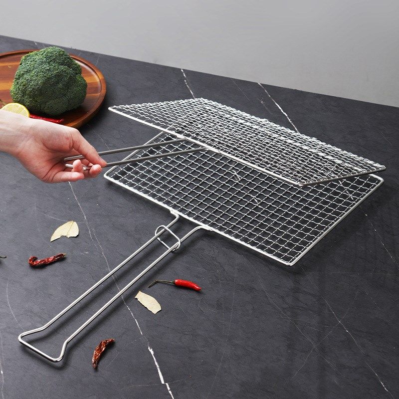 烧烤网烧烤夹烤鱼夹子烤肉烤菜网格网夹烧烤工具用品,厨房/烹饪用具,烧烤炉,淘宝优惠券,粉丝福利购,淘宝优惠卷