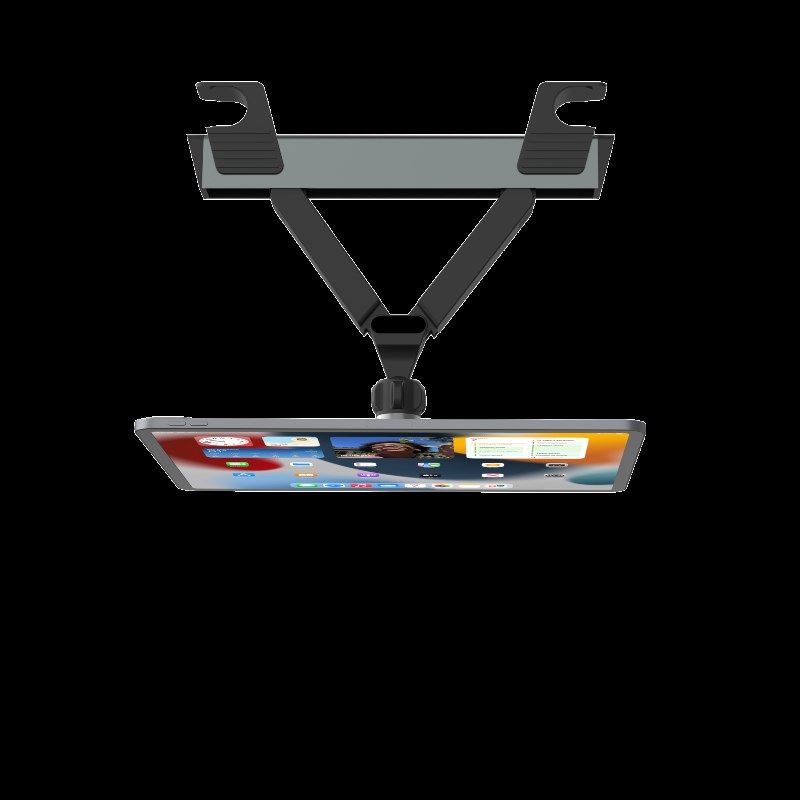 车载后排平板磁吸支架汽车座椅伸缩调节头枕后座固定