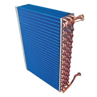 立柜式水空调表冷器柜机风机盘管蒸发器中央空调散热换热器芯铜管