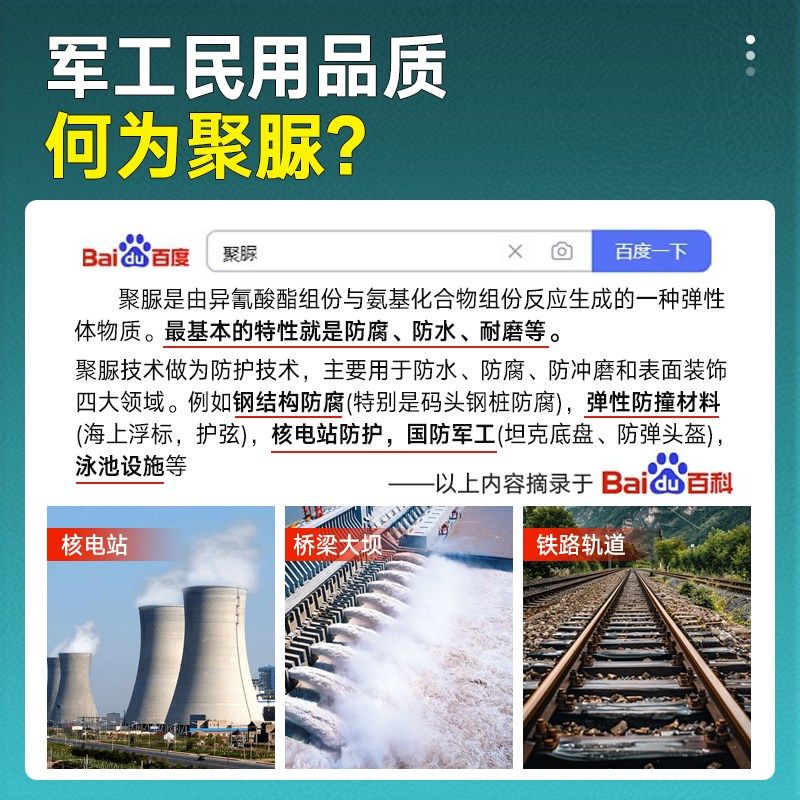 卫生间防水胶浴室瓷砖漏水补漏材料免砸砖聚脲涂料防漏渗透剂