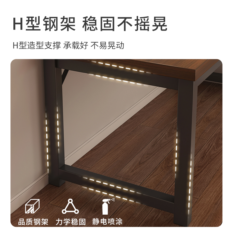 电脑桌台式家用办公桌现代学生学习书桌工作台办公室桌子