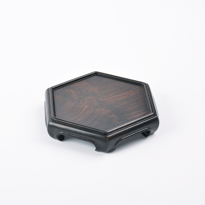 红木雕刻工艺品黑檀木底座圆形六边形正方长方形茶壶底座,家居饰品,木雕,淘宝优惠券,粉丝福利购,淘宝优惠卷