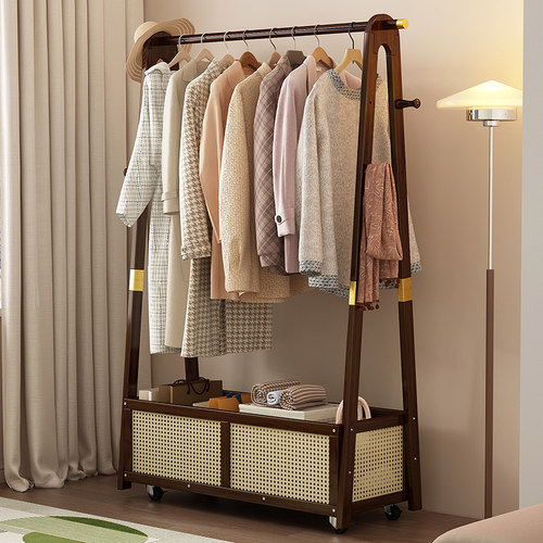 落地式衣帽架卧室占空间的挂衣架非实木衣架子