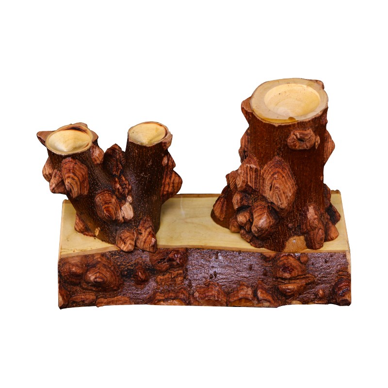 葫芦玄关摆件底座托架文玩花椒木精品小把件手捻天然异形实木手工