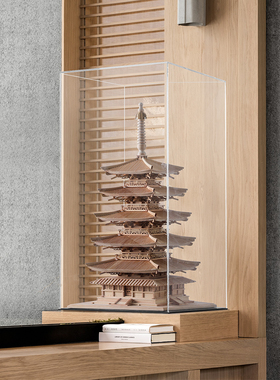 仿古建筑模型成品装饰酒店大堂售楼处会客厅玄关软装摆设