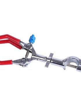 兰诗LUW三爪夹小号变向调节铁架台十字烧瓶夹实