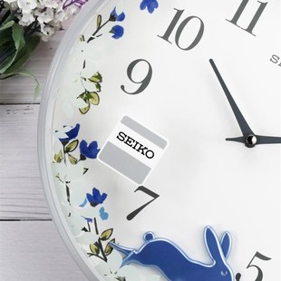 seiko精工钟表小鸟摆动13英寸客厅卧室儿童静音挂钟QXC237B
