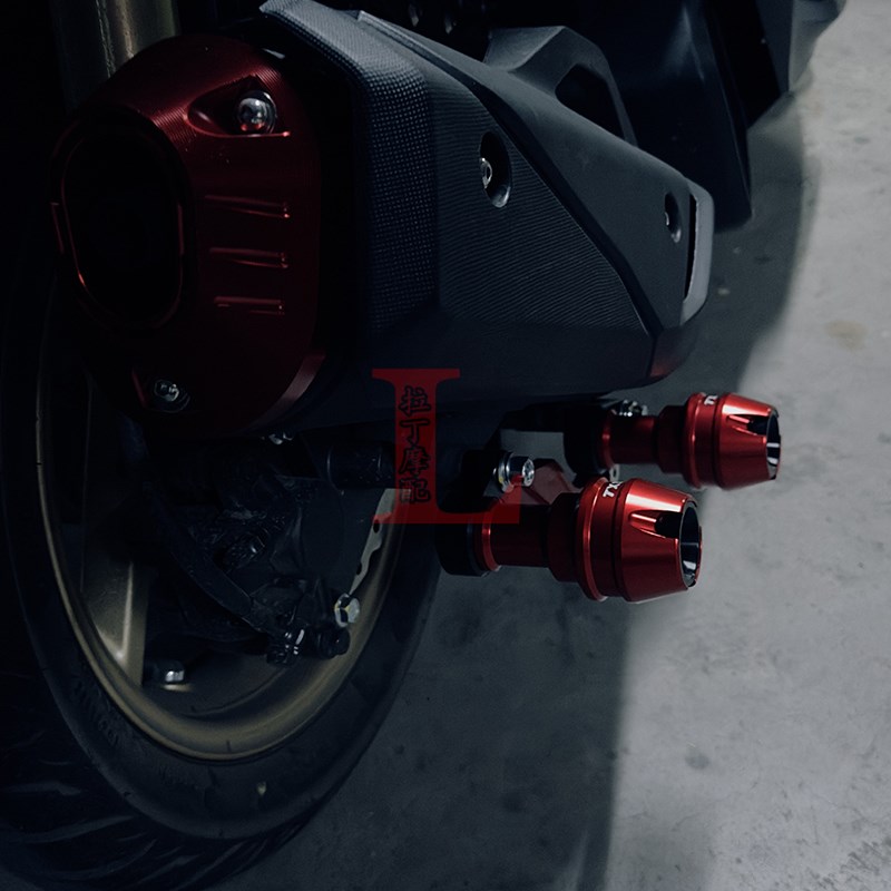 适用于天鹰TX150改装排气管防摔球铝合金防倒柱保险杠防护棒配件