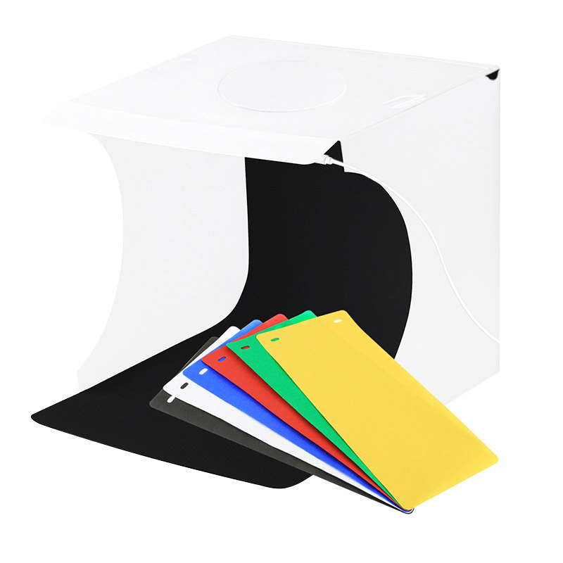 摄影棚小型式淘宝拍照箱子迷你灯箱珠宝饰品静物补光灯美工白底图