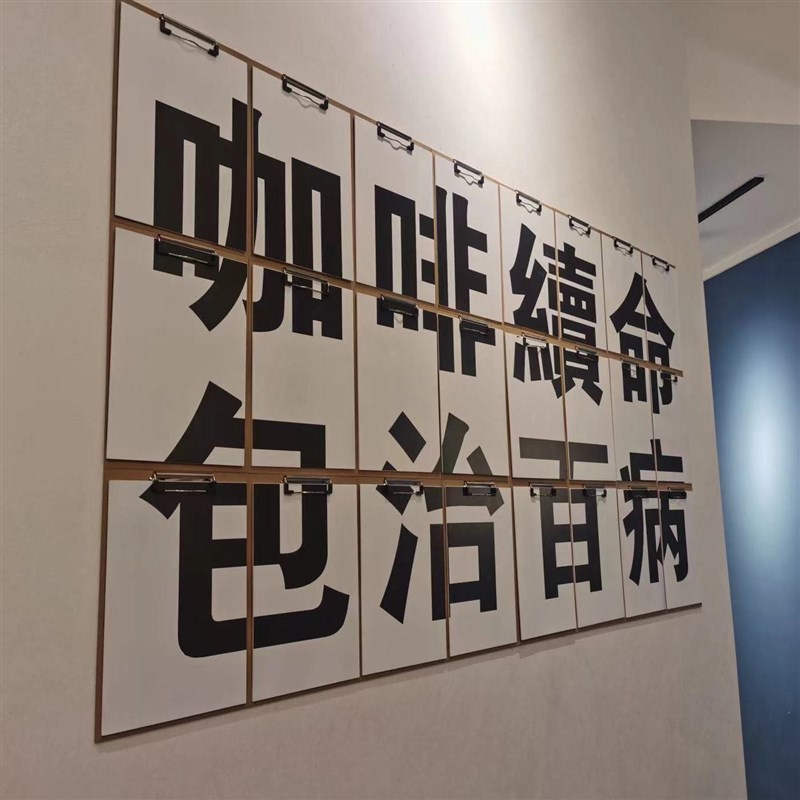 奶茶店创意装饰品墙面布置工业风宵夜酒吧饭店餐饮壁画挂件墙贴图片
