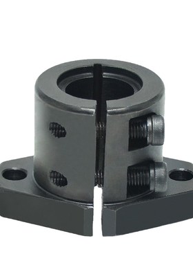 钢制发黑镀镍加长导向轴支座口菱形光轴固定座HFTL