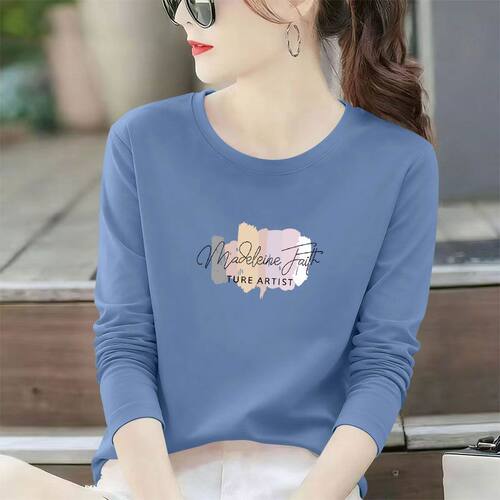 纯棉长袖秋冬韩版减龄T恤女