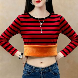 加绒加厚时尚卫衣女新款秋冬减龄潮流设计感遮肉气质休闲上衣女