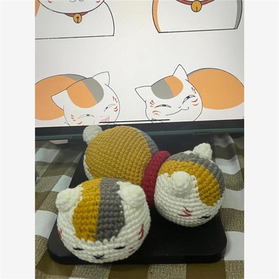 猫咪老师钩织毛线钩针玩偶diy自制材料包手工钩织挂件初学者手作
