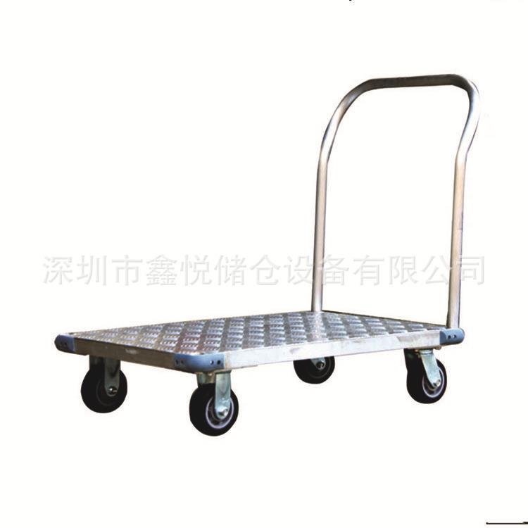 重型铝制移动平板车钢制手推平板车不锈钢轻型工具推车移动手推车