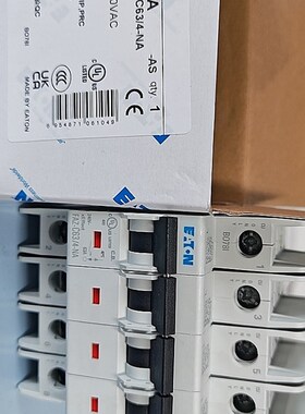 伊顿穆勒FAZ-C63/4-NA高分断4P微型断路器UL489认证CSA认证