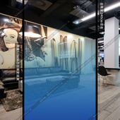 定制纯彩色白色半透明渐变磨砂贴膜办公室企业文化会议室橱窗贴膜