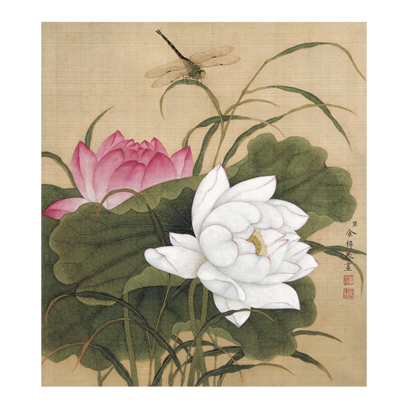 宣纸印刷微喷打印国画仿古复制字画余稚工笔花鸟小品新中式装饰画