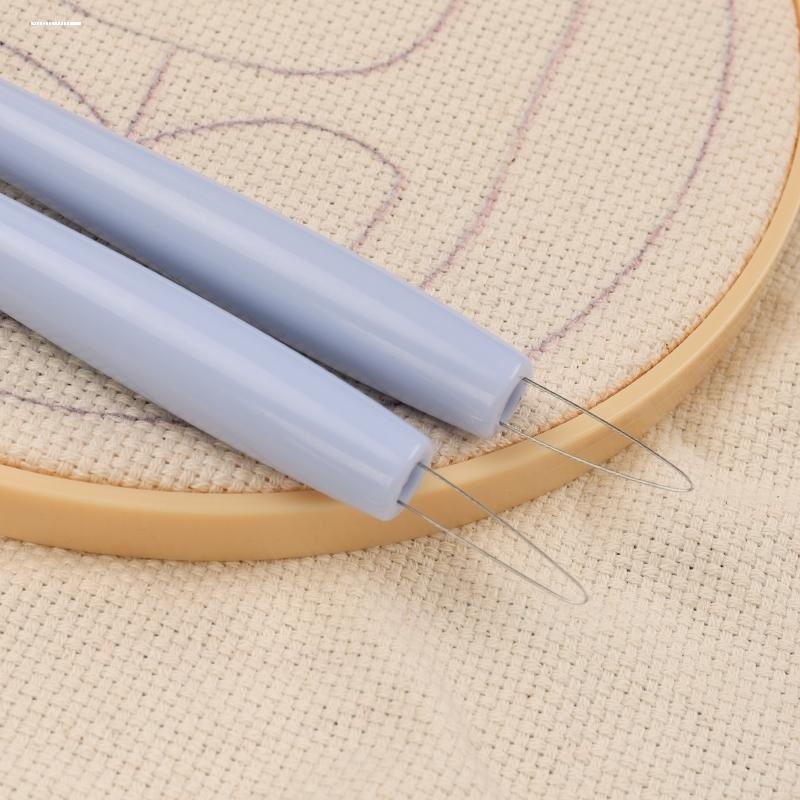 俄罗斯戳戳绣长款穿线器20cm十字