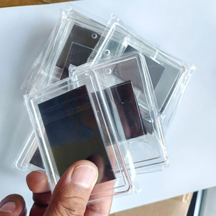 方形透明亚克力软磁冰箱贴纪念diy透明迷你相框吧唧制作空白材料