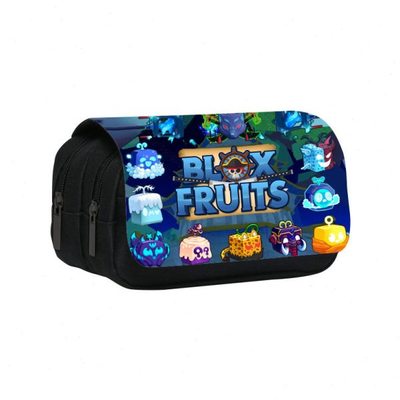 ROBLOX游戏blox fruits印花双层笔袋 恶魔果实中小学生铅笔文具袋