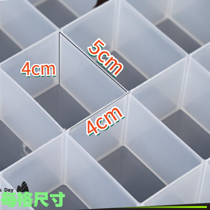 24格36格48格透明颜料盒饰品收纳盒 大容量水粉调色盒 收纳盒包邮