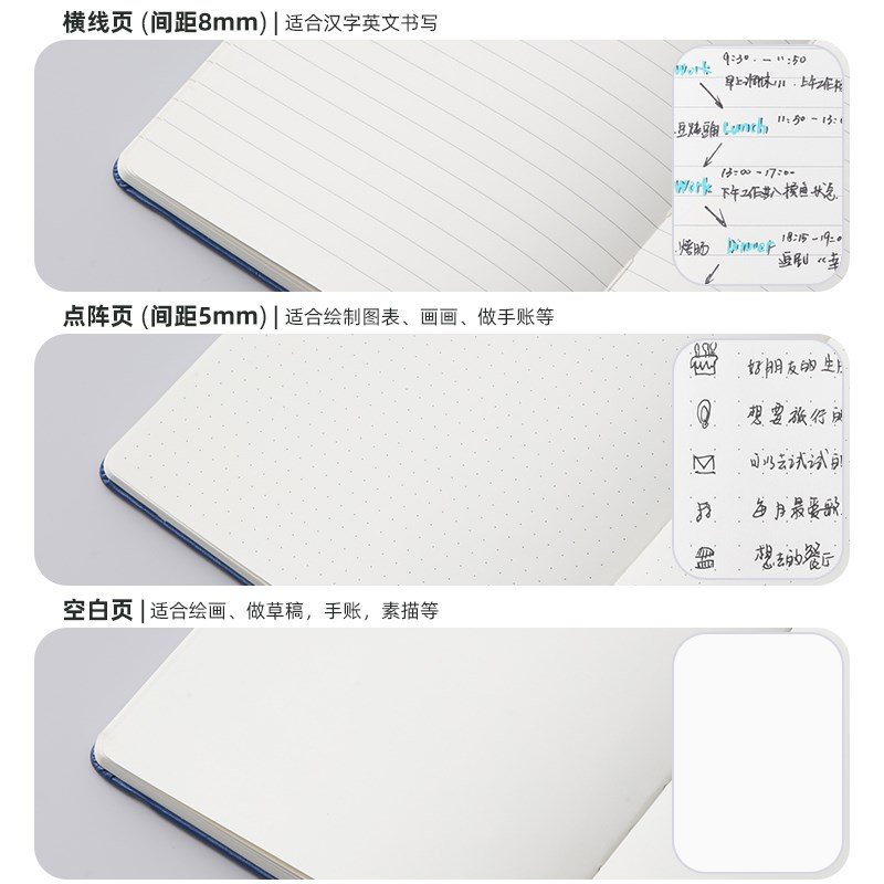 三口a6小笔记本本子随身口袋本精致高级 商务便携小号记事本空白