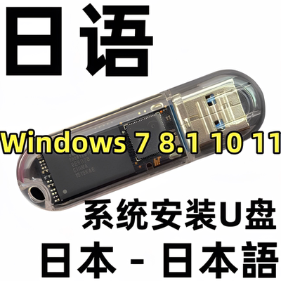 日语日文版 日版 windows xp 7 8 10 专业企业win 11 系统安装u盘