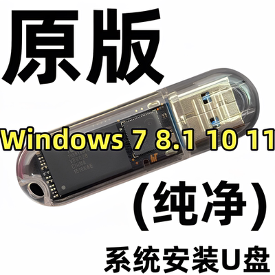 原版纯净 专业企业家庭版 windows xp 7 8 10 win 11 系统安装u盘