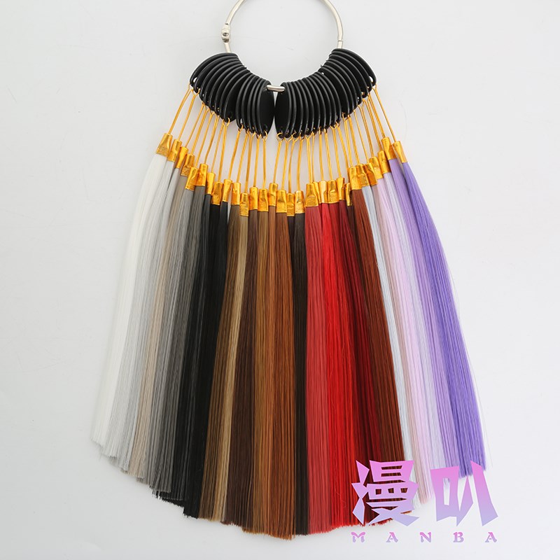 【漫叭】万用 长直发 60cm 黑白灰粉红黄蓝绿紫棕色 日常 cos假发