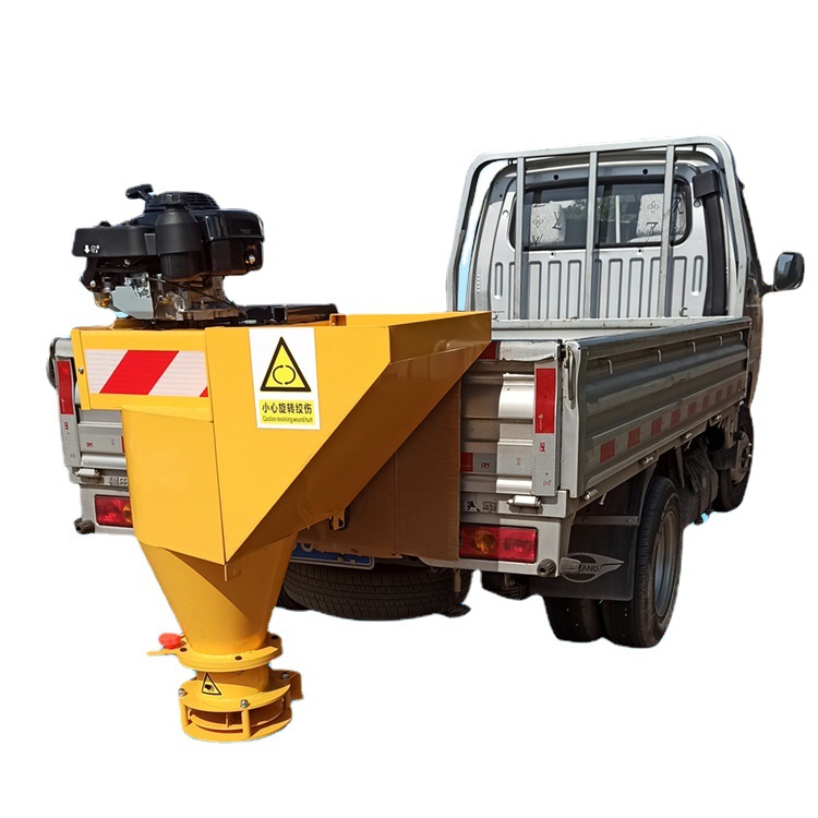 小型车载式融雪撒布机 GXV160汽油融雪撒盐机 离心式融雪剂撒播机