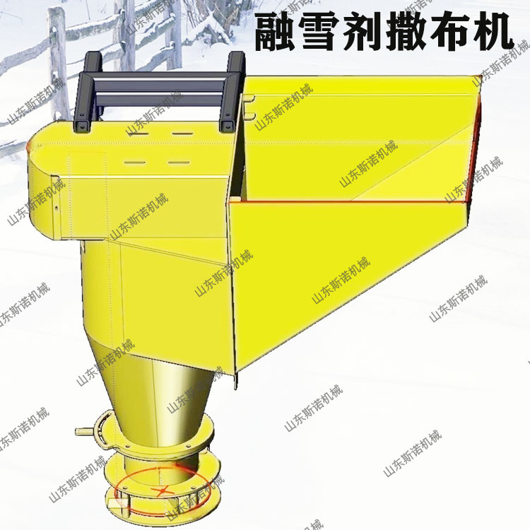 融雪剂撒布机 路面机械车载式融雪撒布机 皮卡车挂式除雪撒盐机